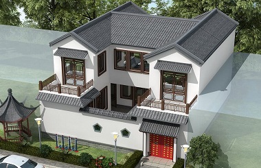 二層自建房屋設計圖，四合院，獨門獨戶，美觀實用