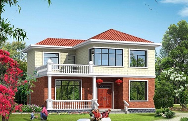 新年熱銷款二層小戶型自建房屋設計圖，大眾尺寸，造價合理