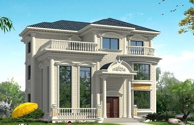 歐式復(fù)式三層自建別墅設(shè)計(jì)圖，采光良好，高端大氣