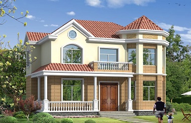 非常受歡迎的一款小戶型二層復(fù)式自建房屋設(shè)計圖，造價25萬，布局完善，美觀精致