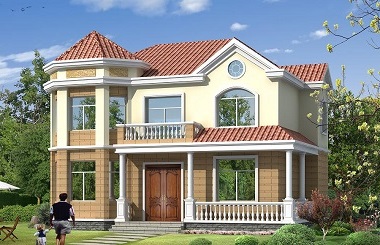 造價25萬左右的農(nóng)村自建房屋設計圖，復式自建房屋，自建房首選！