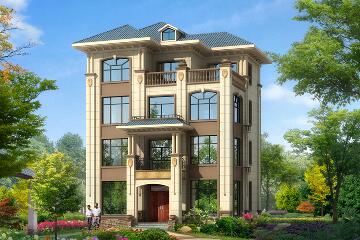 中式四層自建別墅設(shè)計(jì)圖，造價(jià)60萬左右，經(jīng)濟(jì)實(shí)用