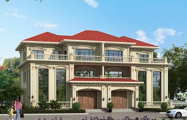 精品雙拼別墅設(shè)計(jì)圖，布局完善，高端大氣