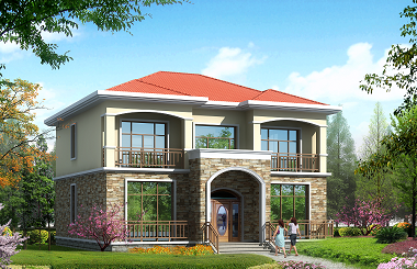 經(jīng)典二層自建別墅設計圖，戶型合理，造價20萬左右