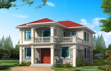 新年熱銷款二層自建房屋設計圖，造型美觀，布局實用