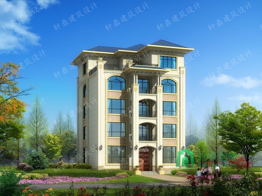 四層半自建房屋設計圖，占地180平方米，適合做民宿