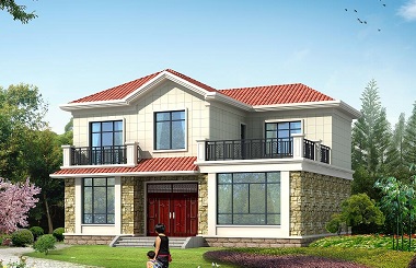 造價20萬小戶型精品二層自建房屋設(shè)計圖，占地148平方米，含全套完善施工圖紙