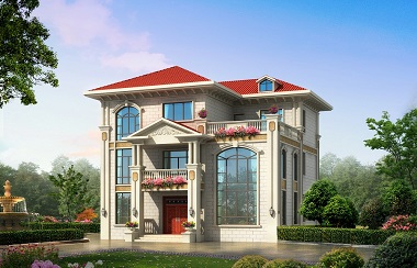 三層復(fù)式別墅設(shè)計圖，13.8*138m，采光良好