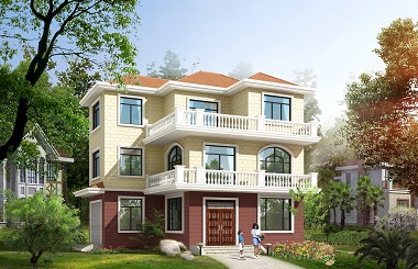 9*12m中式田園三層自建房屋設(shè)計圖，小戶型，布局合理，經(jīng)濟實用