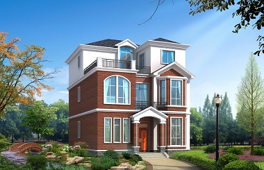 10*14.3m三層小戶型自建房屋設(shè)計圖，造價40萬左右