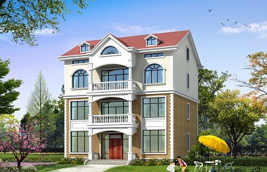 造價(jià)38萬(wàn)左右，精品三層半自建房屋設(shè)計(jì)圖，軒鼎原創(chuàng)出品