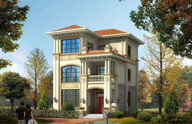 小戶型歐式三層自建房屋設(shè)計(jì)圖，含全套完善施工圖紙