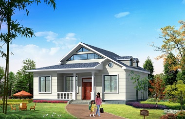 造價12萬簡單干凈的一層自建房屋設計圖，帶有閣樓，經濟實用