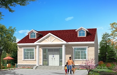 造價12萬左右的一層半自建房屋設計圖，美觀實用