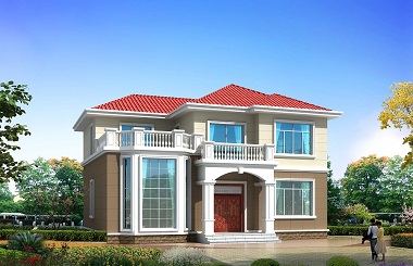 一款超級漂亮的二層田園別墅設(shè)計圖，造價22萬左右，自建房屋首選