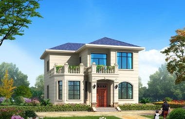 小巧精致的歐式二層自建房屋設(shè)計(jì)圖，小戶型，經(jīng)濟(jì)實(shí)用