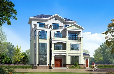 現(xiàn)代四層復(fù)式別墅設(shè)計(jì)圖，采光良好，經(jīng)濟(jì)實(shí)用，含全套完善施工圖紙