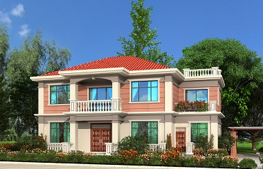 中式二層自建小樓圖，農(nóng)村自建房屋設(shè)計圖