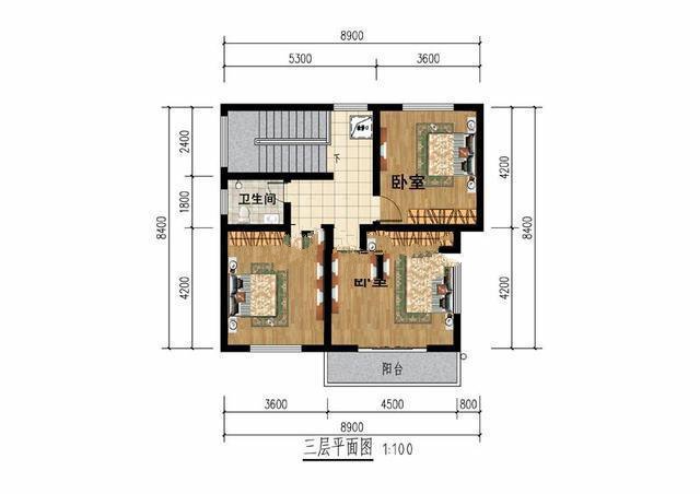 鄉(xiāng)村別墅，三層小戶型別墅，占地76平方米，大家都喜歡！