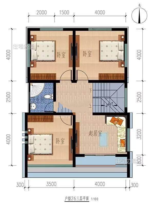 農(nóng)村常見的宅基地大多是100平上下，今天推薦的這2套別墅戶型占地不到100平，卻是外觀精美布局實(shí)用，一起來看下吧！