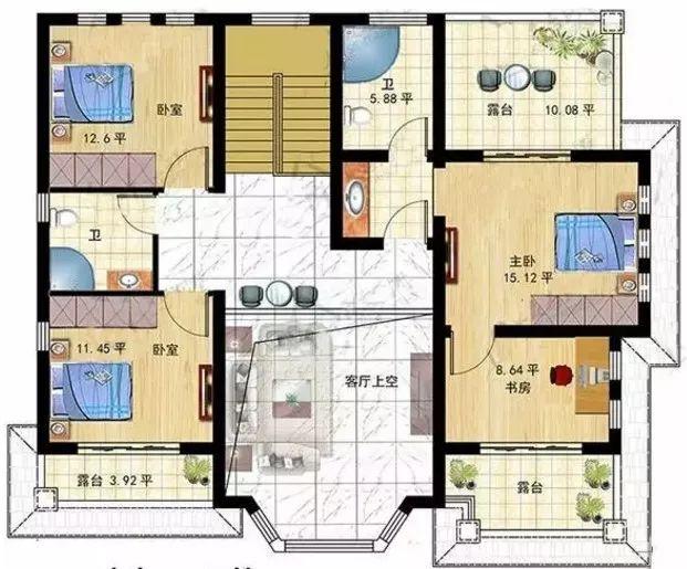 現(xiàn)在很多人都回鄉(xiāng)建別墅了，把整個村子建造的非常美麗!這款二層別墅設(shè)計圖值得看看！