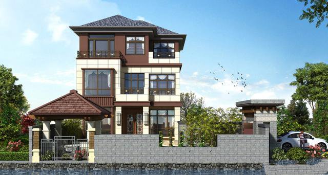 在農(nóng)村是各家各戶的自建房屋，塔樓看上去更有獨(dú)立性，樣式也更獨(dú)特!