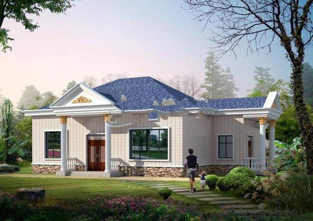 　這種設(shè)計(jì)的一樓別墅在農(nóng)村不僅是優(yōu)雅和優(yōu)雅的，但也使鄰居后悔他們建得太早!