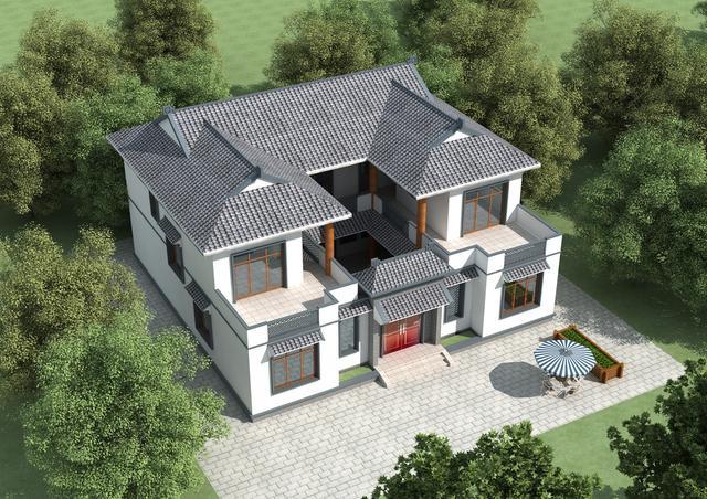 中國農(nóng)村四合院的設(shè)計已經(jīng)完成，只花了40萬元。