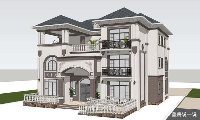 獲取了財(cái)富，在村長(zhǎng)家對(duì)面蓋一棟下面這樣的別墅，怕不得村長(zhǎng)女兒自己要哭著喊著要嫁過(guò)來(lái)哦！