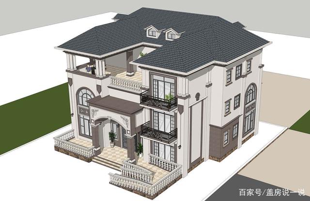 獲取了財(cái)富，在村長(zhǎng)家對(duì)面蓋一棟下面這樣的別墅，怕不得村長(zhǎng)女兒自己要哭著喊著要嫁過(guò)來(lái)哦！