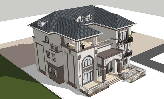 獲取了財(cái)富，在村長(zhǎng)家對(duì)面蓋一棟下面這樣的別墅，怕不得村長(zhǎng)女兒自己要哭著喊著要嫁過(guò)來(lái)哦！