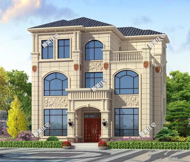 整體感覺很大氣的一棟農(nóng)村別墅，帶堂屋和套臥，造價(jià)35萬!各方面都非常合適！