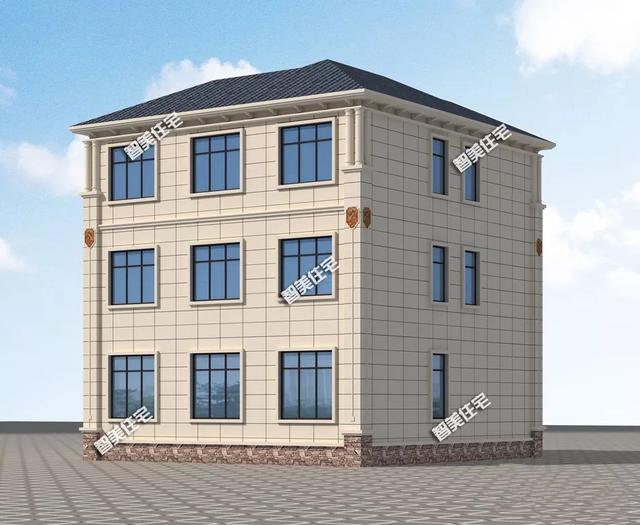 整體感覺很大氣的一棟農(nóng)村別墅，帶堂屋和套臥，造價(jià)35萬!各方面都非常合適！