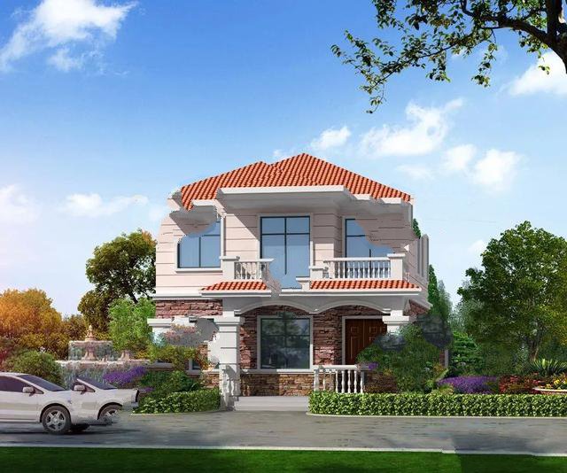 第一棟就帶個小堂屋，且別墅主體造價只要23萬，真的很劃算，外觀設(shè)計漂亮，是那種看一眼就會喜歡上，時間久了也不容易過時的！