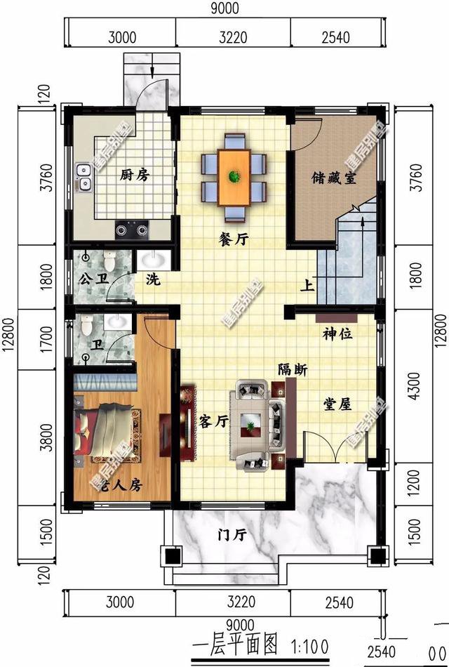 第一棟就帶個小堂屋，且別墅主體造價只要23萬，真的很劃算，外觀設(shè)計漂亮，是那種看一眼就會喜歡上，時間久了也不容易過時的！