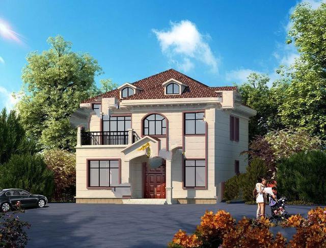 第一棟就帶個小堂屋，且別墅主體造價只要23萬，真的很劃算，外觀設(shè)計漂亮，是那種看一眼就會喜歡上，時間久了也不容易過時的！