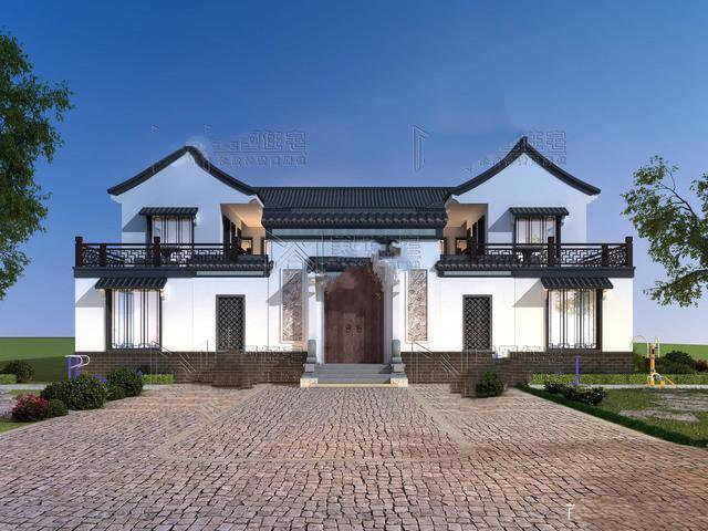 這座21米長、兩層樓高的中國別墅，白色的墻壁和青黛色的確是最美麗的中國風格!