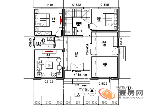 推薦了一套比價(jià)通用并且物美價(jià)廉的農(nóng)村120平方三層自建房子圖紙，造價(jià)僅需20萬元，各位小主可以來參考下。