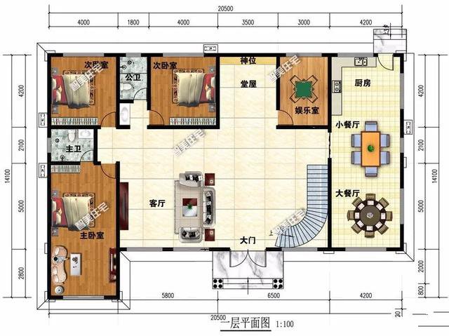 如果有塊大宅基地的話，就能選擇這4款戶型中的一款來建!