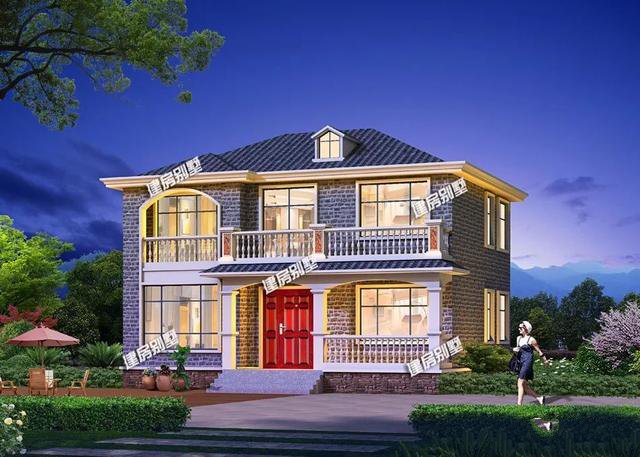 兩棟別墅外觀設計都非常漂亮，布局也是極盡合理，造價20多萬，建一棟這樣的別墅在老家，真的很有面子。