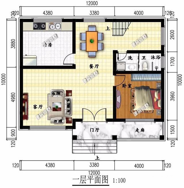 兩棟別墅外觀設計都非常漂亮，布局也是極盡合理，造價20多萬，建一棟這樣的別墅在老家，真的很有面子。
