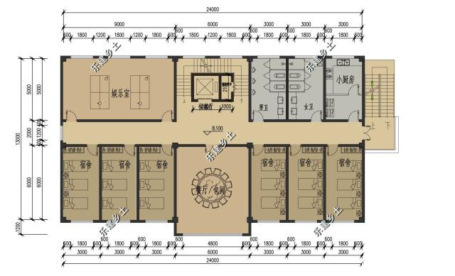 　　四層辦公樓設(shè)計(jì)時(shí)尚大氣，功能布局實(shí)用合理,值得您的收藏！