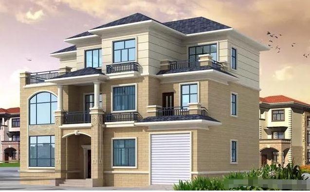 推薦一款三層的自建房，四開間的結(jié)構(gòu)這樣的設(shè)計方案，帶立面效果圖，看起來更加的直觀!