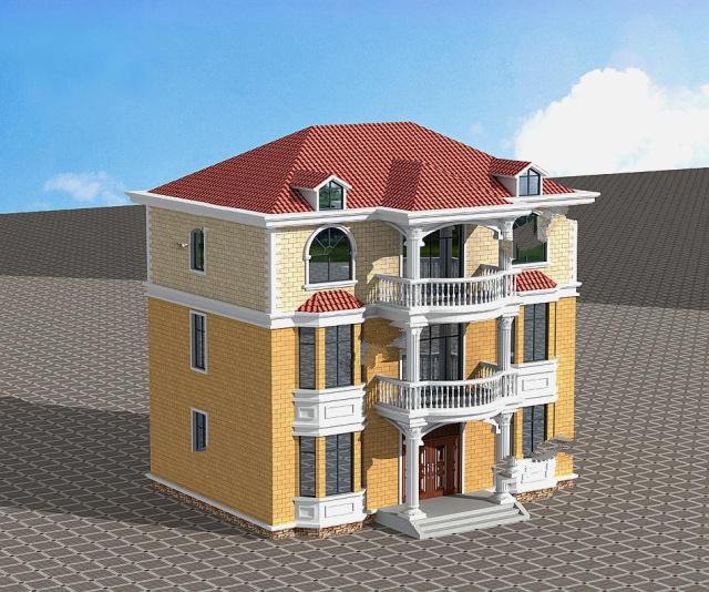 農(nóng)村建房都喜歡頂層帶個(gè)露臺(tái)，這樣看起來整體缺一個(gè)口子，大部分人都會(huì)選擇這樣的戶型!