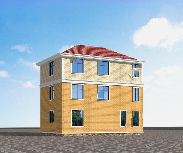 農(nóng)村建房都喜歡頂層帶個(gè)露臺(tái)，這樣看起來整體缺一個(gè)口子，大部分人都會(huì)選擇這樣的戶型!