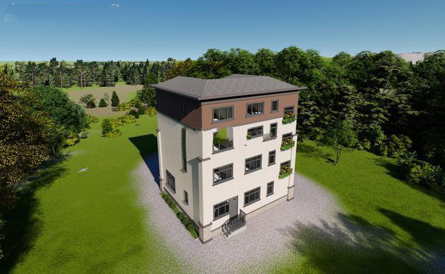 4層新中式別墅，設(shè)計(jì)新穎，功能區(qū)明確，簡(jiǎn)單大氣！