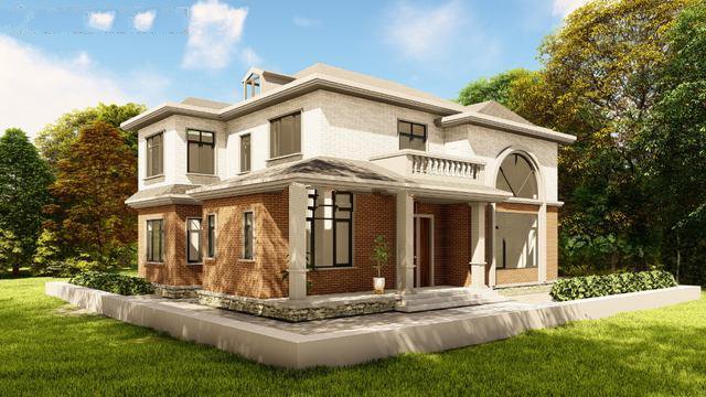 經(jīng)典歐式二層別墅設(shè)計(jì)，大空間滿足您的社交需求！