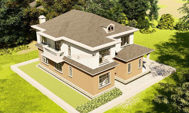 經(jīng)典歐式二層別墅設(shè)計(jì)，大空間滿足您的社交需求！