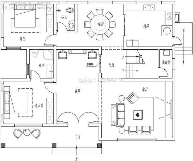 經(jīng)典歐式二層別墅設(shè)計(jì)，大空間滿足您的社交需求！