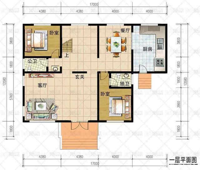 這款別墅造型沒有多余裝飾，整體非常簡練清爽，別墅看起來更加的精致！